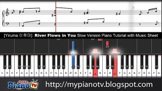 [Piano Tutorial] River Flows in You (50% speed)