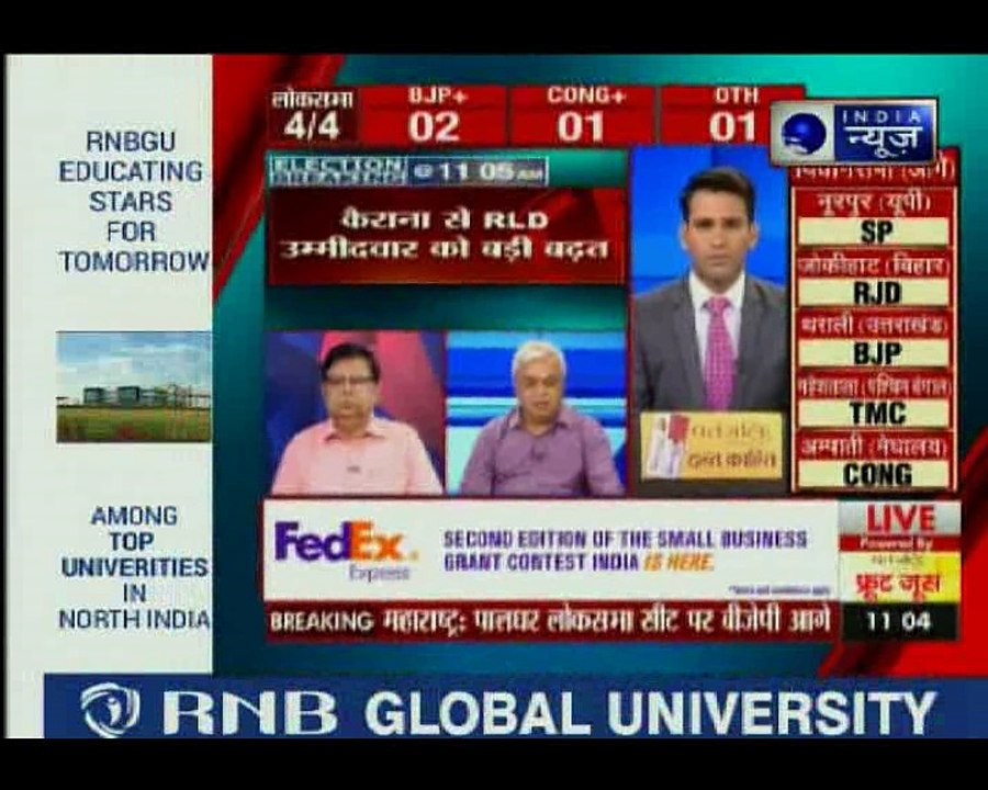 लोकसभा उपचुनाव में बीजेपी उम्मीदवार पीछे, RLD के उम्मीदवारों ने मारी बाज़ी