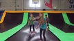 Goofing Around at a Trampoline Park