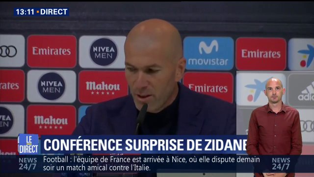 Zidane: J'ai pris la décision de ne pas continuer l'année prochaine comme entraîneur du Real Madrid