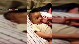 Funny Babies Crying At Mom And Dad Saying Meow || NEW