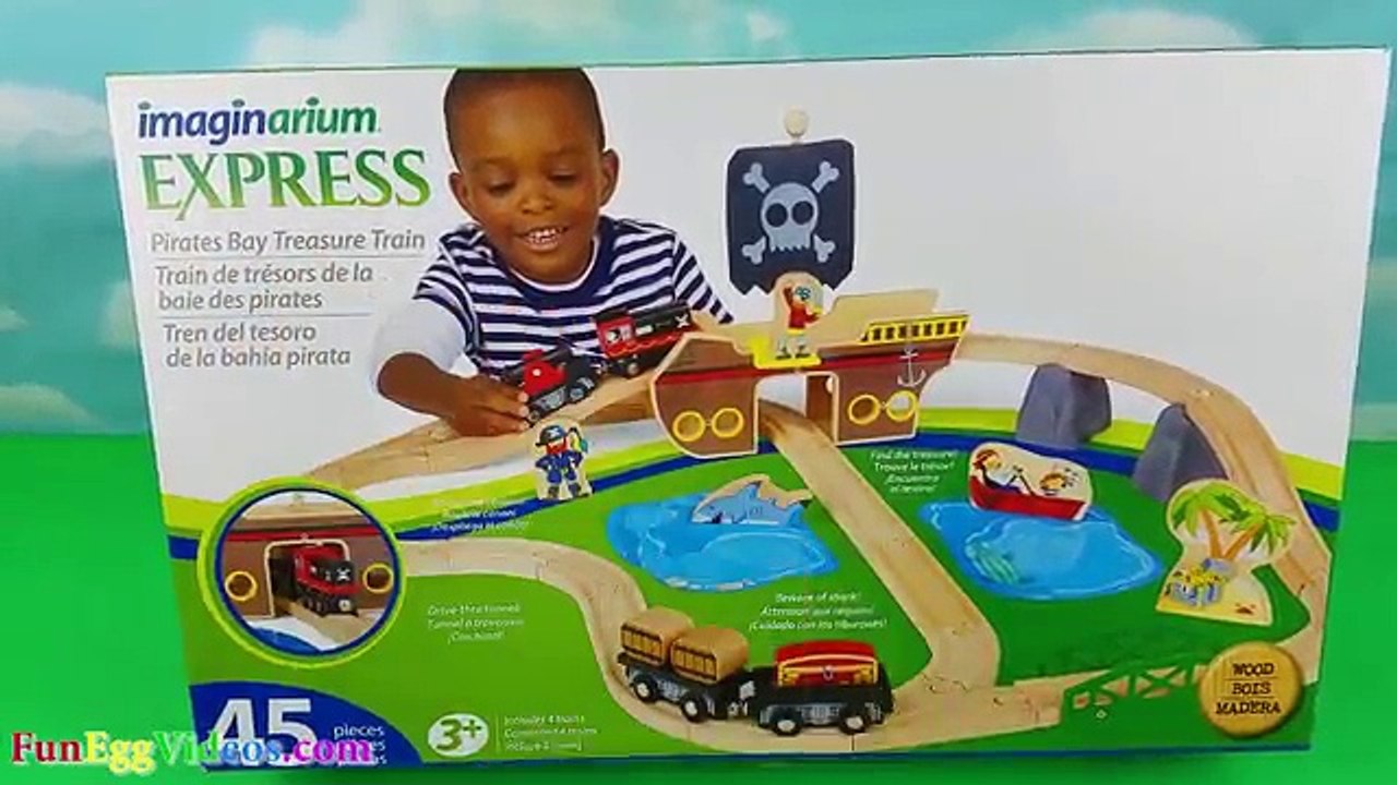 Pirate Ship Kids Treasure Hunting Train Toy Learn Sea Animals Names for Babies Children Toddler Toys