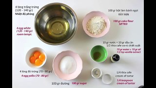 Cách làm BÁNH BÔNG LAN CƠ BẢN với nồi cơm điện - Basic Sponge cake recipe (made with a rice cooker)