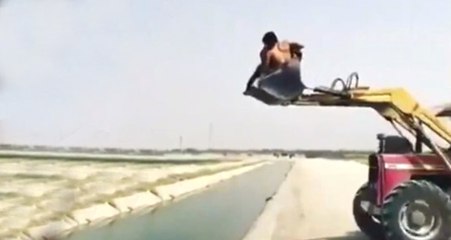 Rusya'da Dozerli Eğlence Faciaya Sebep Oluyordu