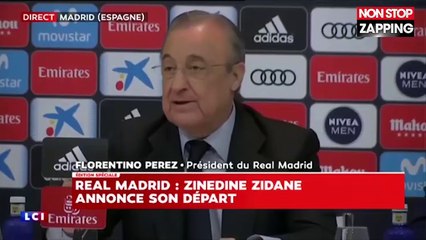 Zidane quitte le Real Madrid : La déception de Florentino Pérez (vidéo)