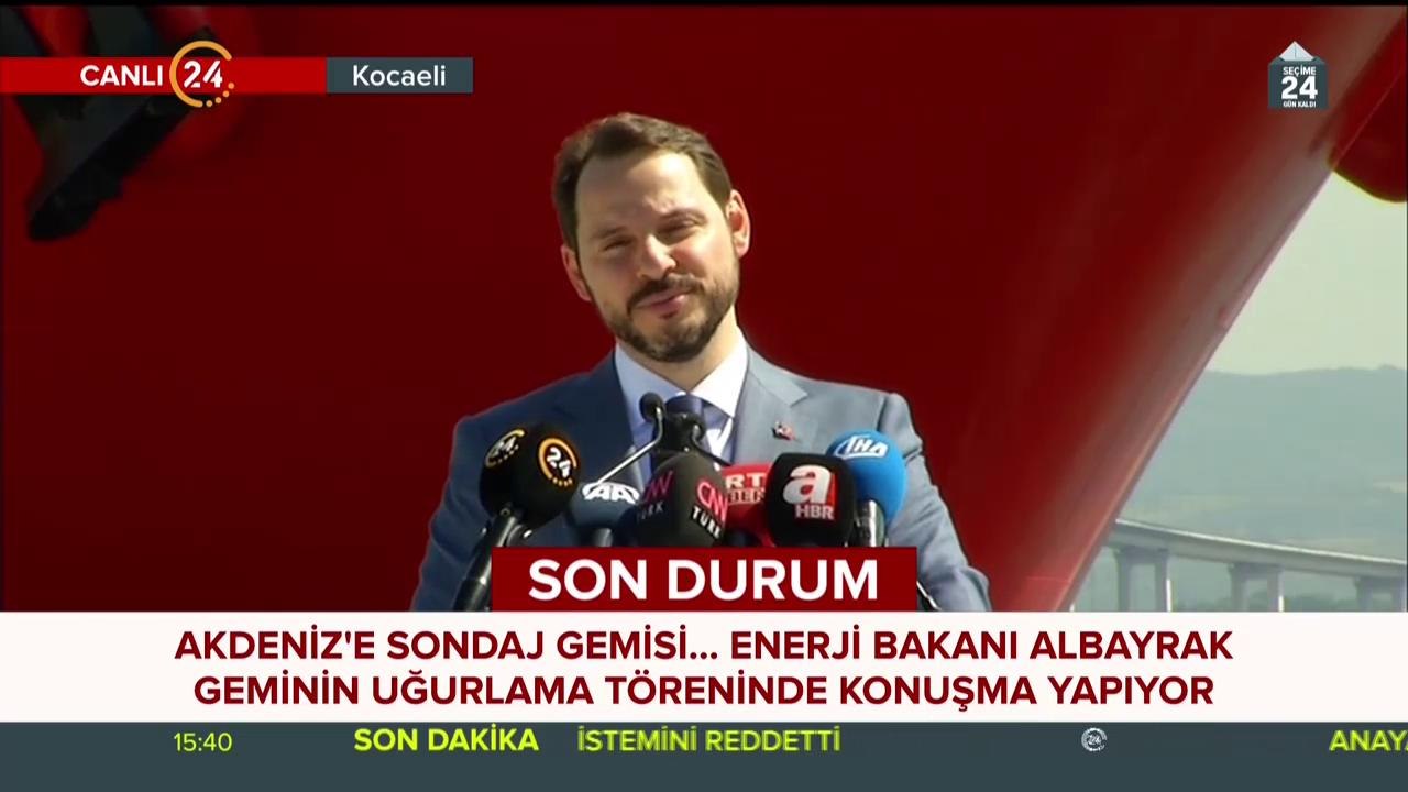 Akdeniz'e sondaj gemisi