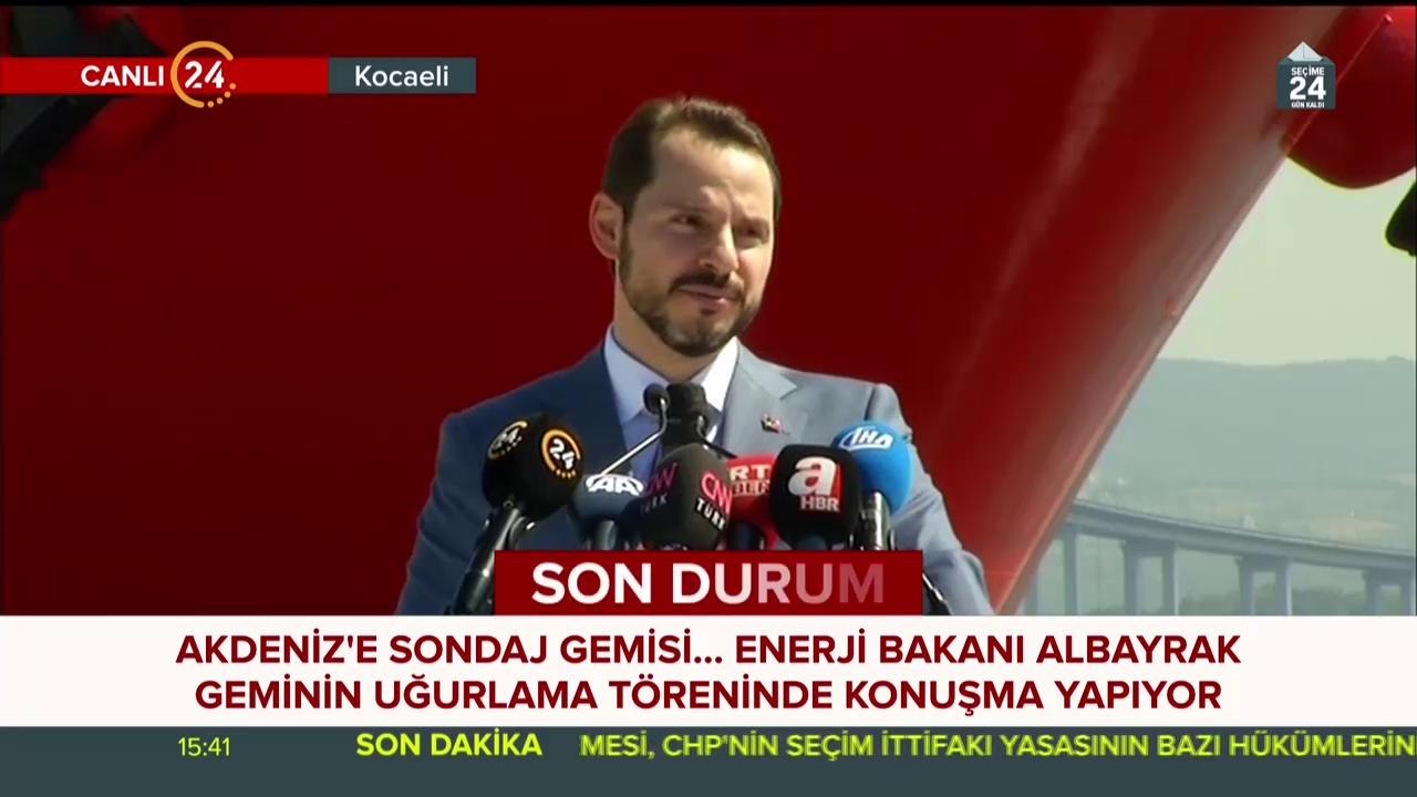 Akdeniz'e sondaj gemisi