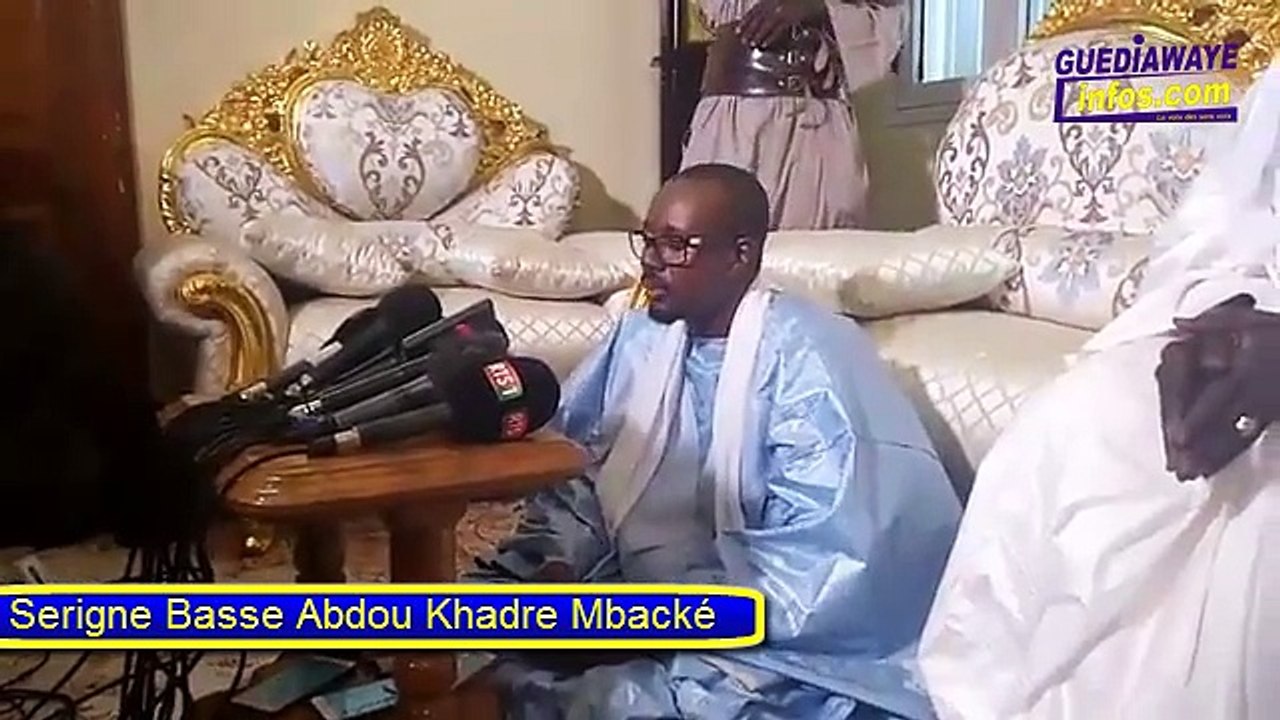 Déclaration officielle de Serigne Mountakha Mbacké, Khalife général des Mourides