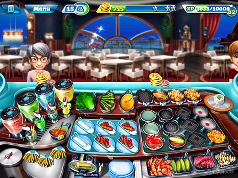 【Cooking Fever】House of Crab Level 40 (3 stars)