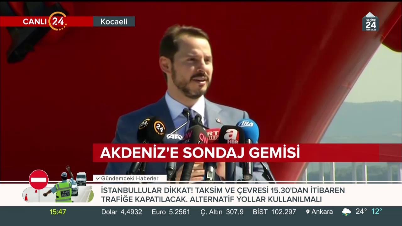 Akdeniz'e sondaj gemisi