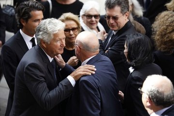 Obsèques de Pierre Bellemare le 31 mai 2018 à Paris © Maxppp