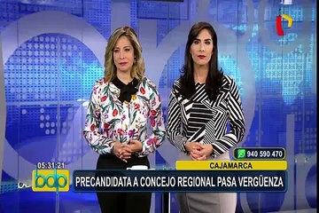 Cajamarca: precandidata al concejo regional pasó bochornoso momento