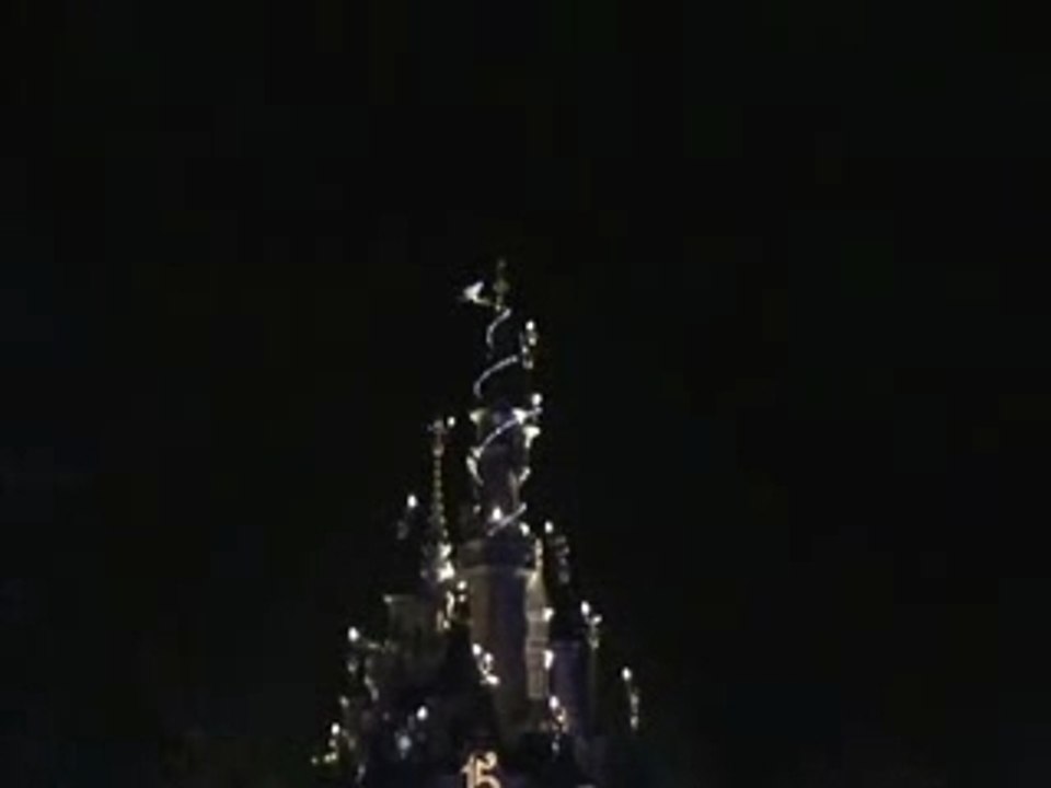 Illumination du chateau - 15 ans de Disneyland Paris