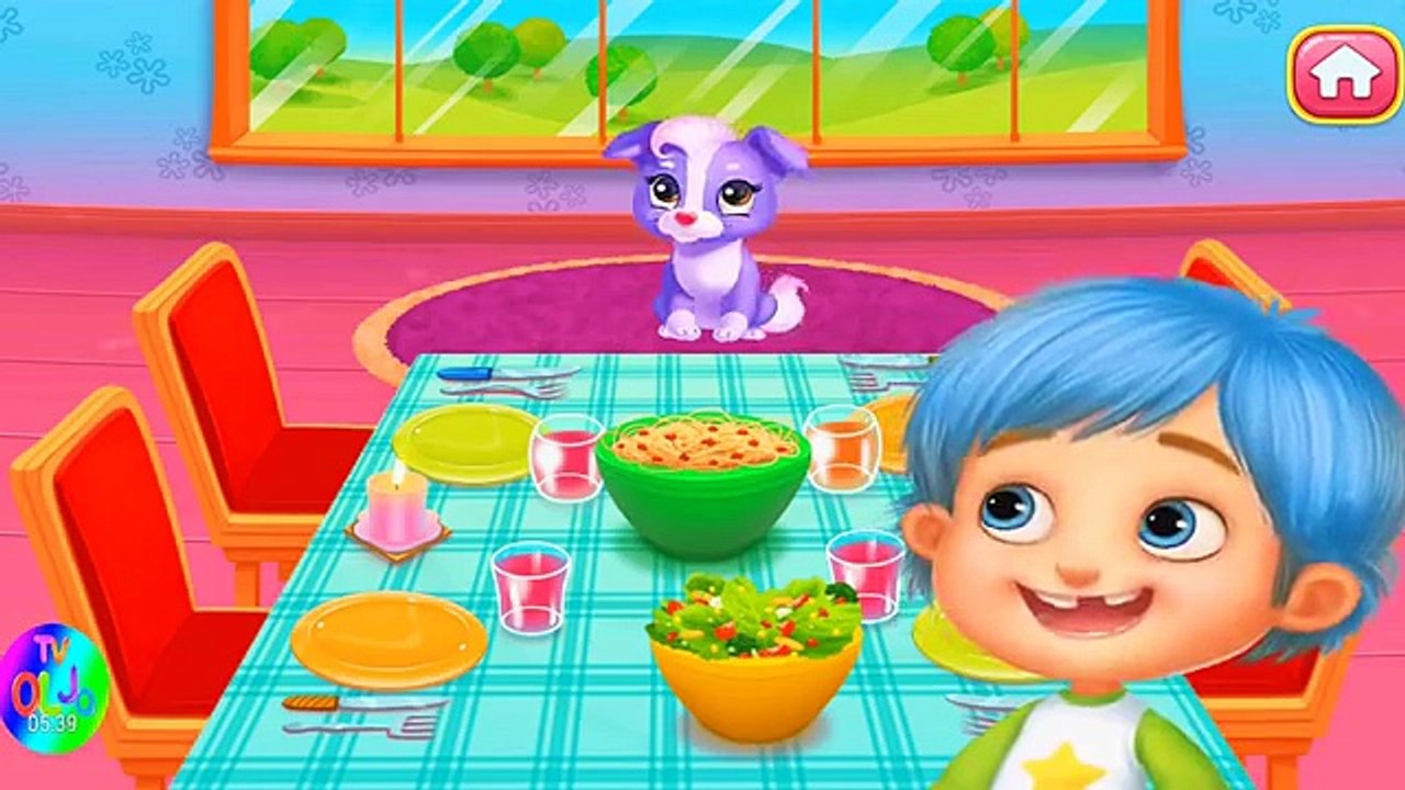 Pequeño Ayudante de Papá - Limpieza y cocina para niños - Divertido juego de dibujos animados
