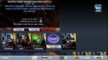 Injustice: Gods Among Us - Blackest Night Batman Challenge Mode Battle