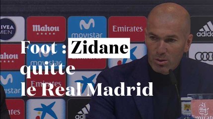 Foot : Zidane quitte le Real Madrid