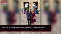 Etats-Unis : Elle demande sa copine en mariage, en même temps qu’elle (Vidéo)