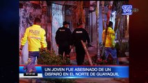 Un joven fue asesinado de un disparo en el norte de Guayaquil