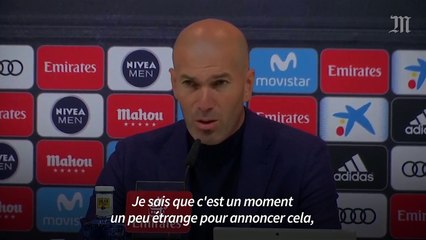 Real Madrid : « Zidane démissione et quitte le club » Officiel