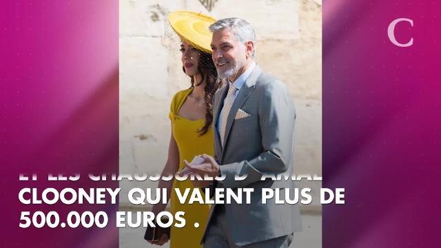 PHOTOS. Amal Clooney : le prix exorbitant de son look au mariage de Meghan et Harry