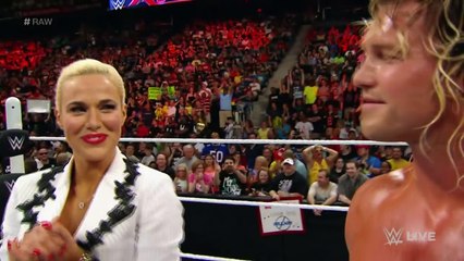 Lana kisses Dolph Ziggler- Raw, May 18, 2015
