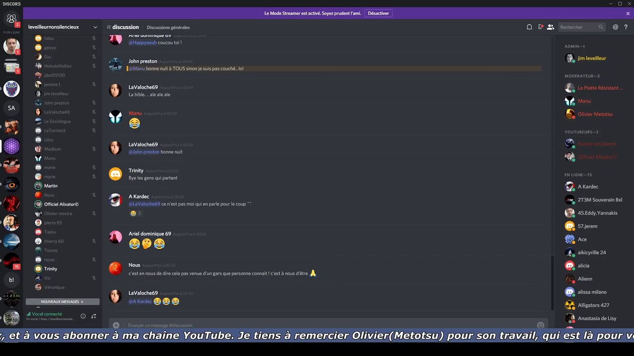 Jim Leveilleur - Live Discord du mercredi 21 mars 2018 - partie 6