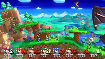 Super Smash Bros Wii U Gameplay 8 Player Battle Mega Man No Commentary