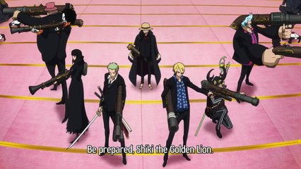 Straw Hats using Bazooka against Shiki's Pirates ! #394