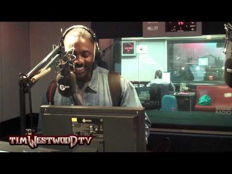 Idris Elba aka Stringer Bell flirting in the studio! - Westwood