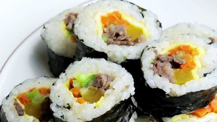 HOW TO MAKE KIMBAP ➢ easy Korean recipes