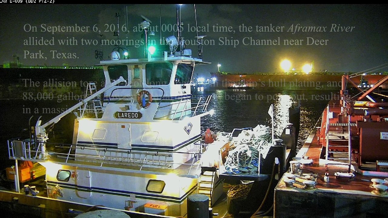 Aframax Tanker Hits Mooring, 88,000 Gallons Of Oil Burn
