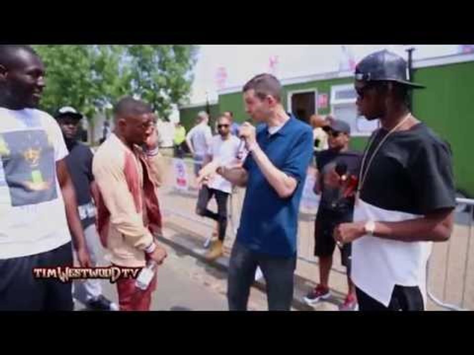 Krept & Konan, Stormzy backstage Wireless - Westwood