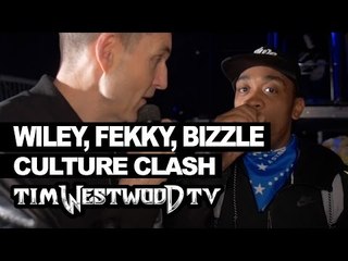 Wiley, Fekky, Lethal Bizzle backstage Culture Clash - Westwood