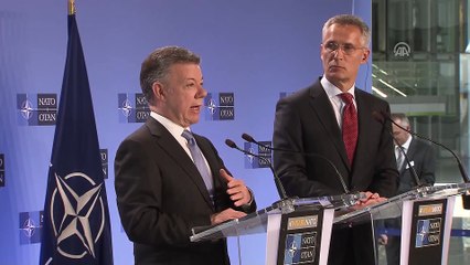 Calderon-Stoltenberg ortak basın toplantısı - BRÜKSEL