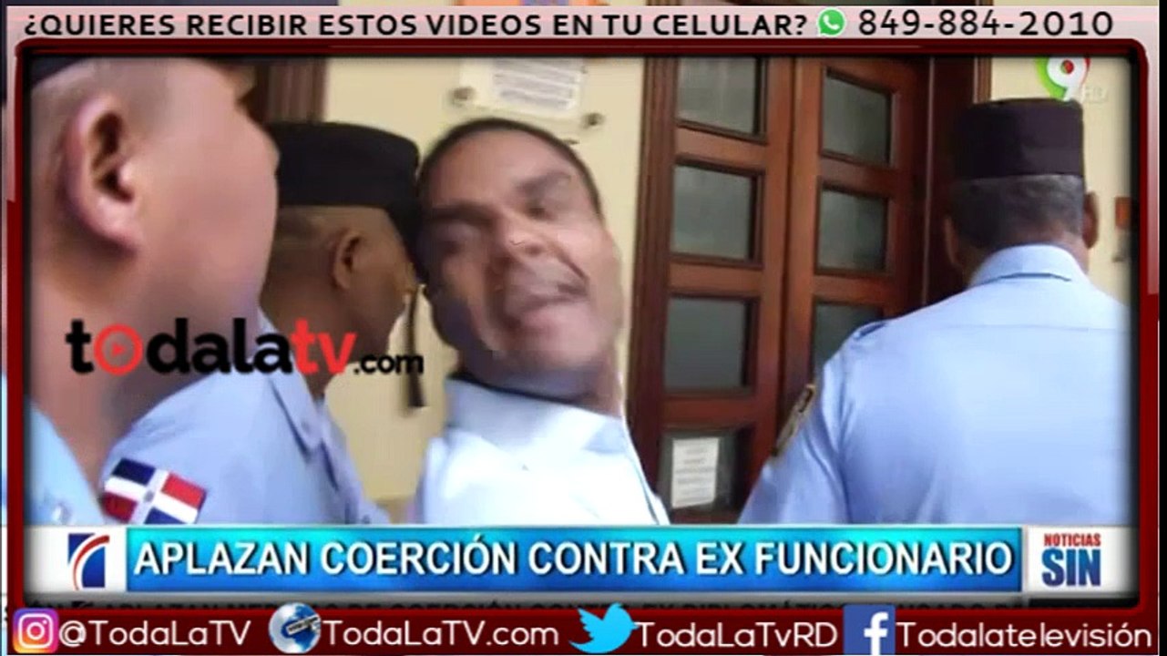 Aplazan para el lunes conocimiento medida de coerción contra Donni Santana-SIN-VIDEO