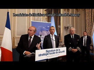 Gérard Collomb prône un partenariat élus, police et gendarmerie à Annecy