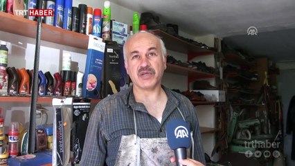 Ayakkabı ustasının 40 yıllık meslek aşkı
