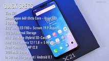 Vivo X21 Unboxing Overview with  In Display Fingerprint Scanner By GeekyRanjit
