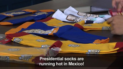 A small business is booming with the sale of presidential socks