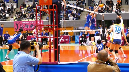 PFU 宇田沙織 Saori Uda vs 岡山 4th SET 2017.11.05 - YouTube