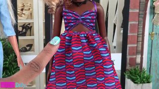 Unbox Daily: Barbie Fashionistas Double Denim, Zig & Zag, Emerald Check - Doll Review - 4K