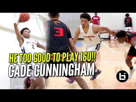 HE TOO GOOD TO BE PLAYING 16U! Cade Cunningham is Tough