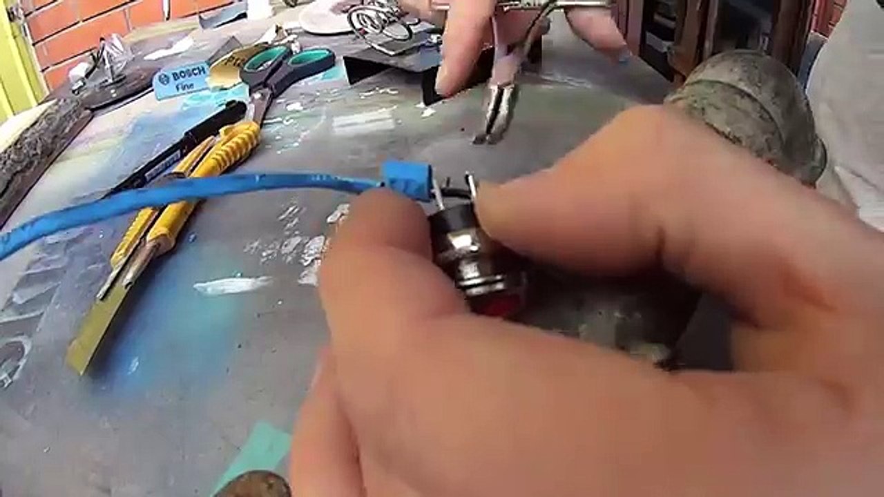 Steampunk unique DIY lamp