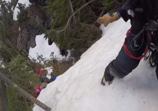 Injured Hiker Rescued and Airlifted From Foggy Peak, Washington