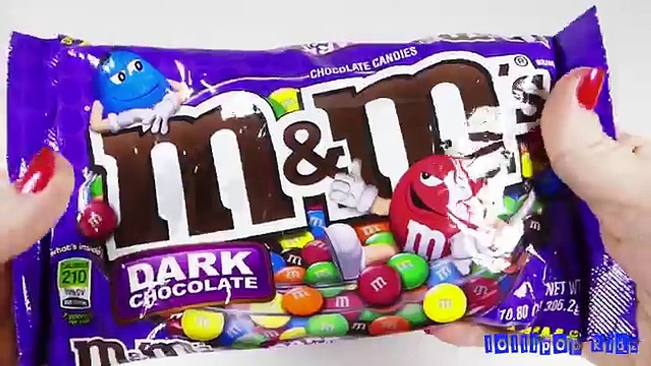Learn Alphabet Song with Candy Dark Chocolate M&Ms abcdefghijklmnopqrstuvwxyz