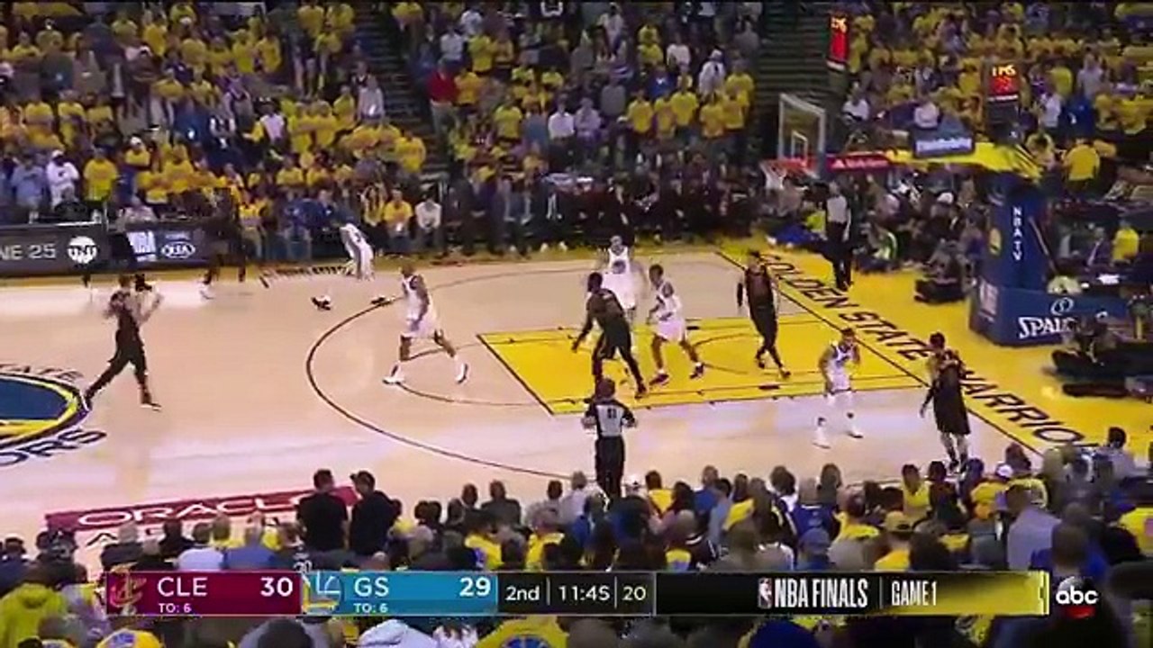 LeBron James POSTER Then STARES Down Warriors_ Game 1 Cavaliers vs Warriors 2018