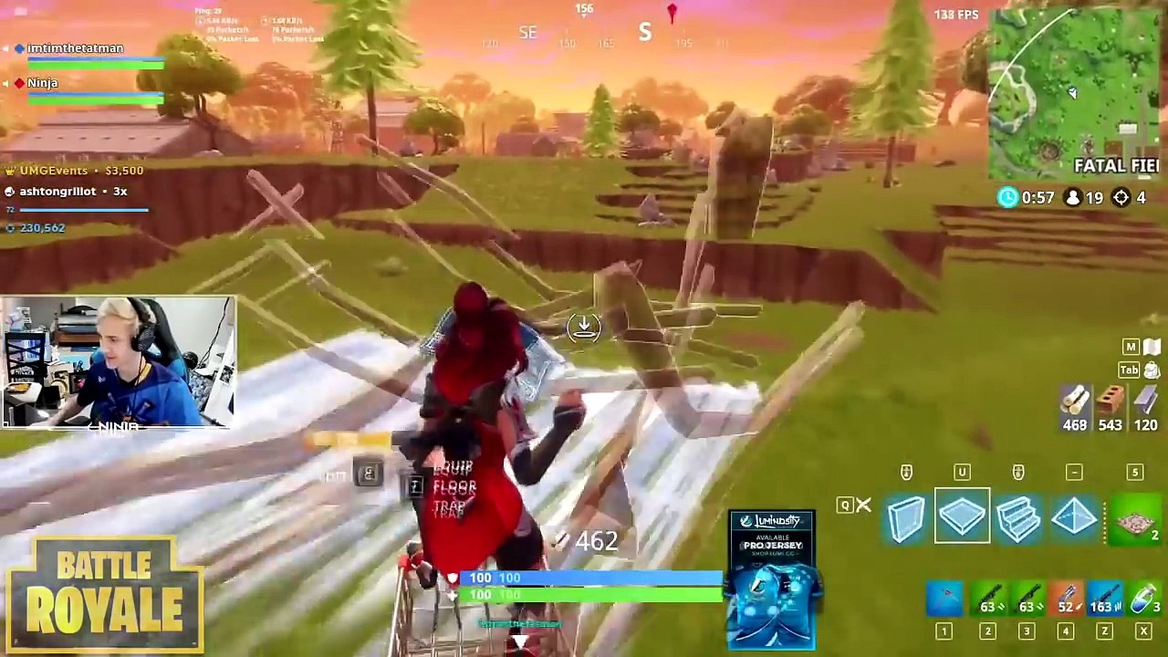 NINJA REACTS TO *NEW* BALLER EMOTE! NBA NOW IN FORTNITE BATTLE ROYALE!