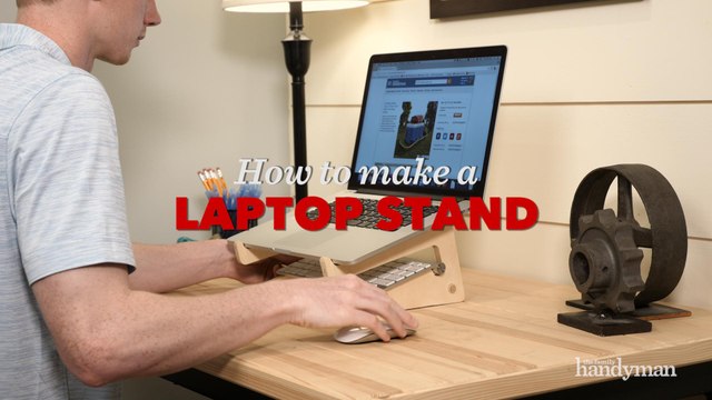 How To Build A Laptop Computer Stand | Saturday Morning Workshop