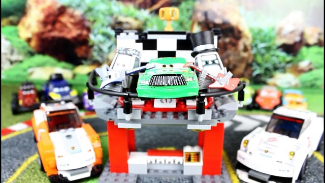 Disney Pixar Cars Determined Mcqueen, Mater, Chuck, Dinoco Chick Hicks By HitzhToys