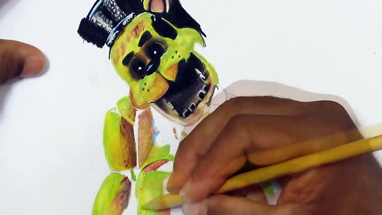 Dibujando al Golden Freddy - Five Nights at Freddys 2